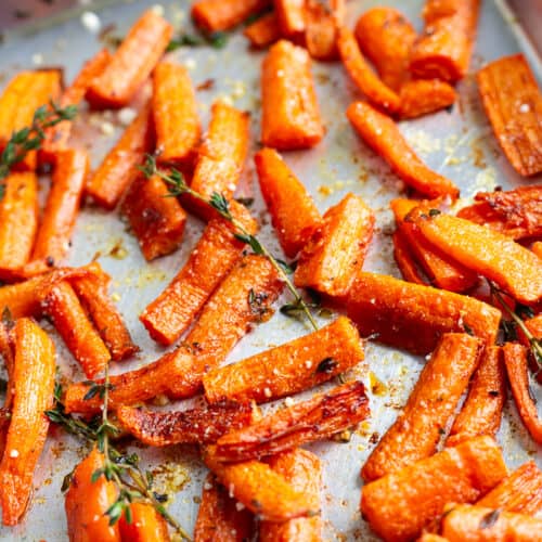 Roasted Parmesan Carrots.