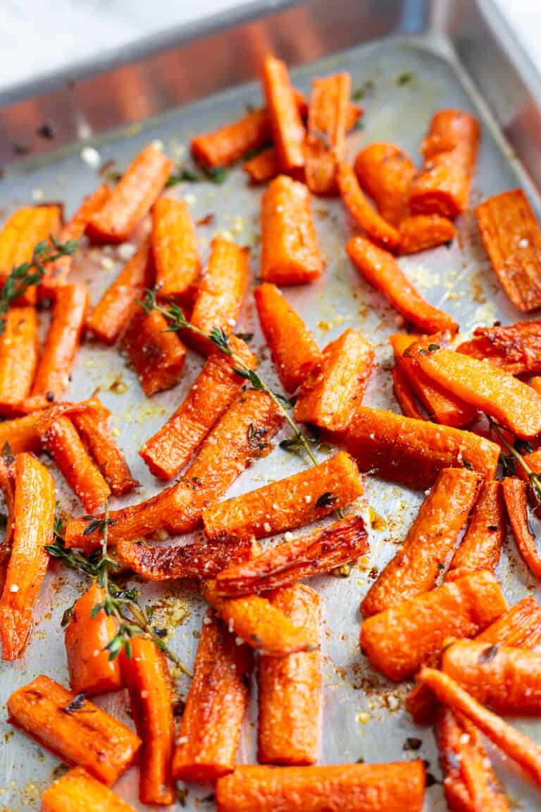 Roasted Parmesan Carrots.