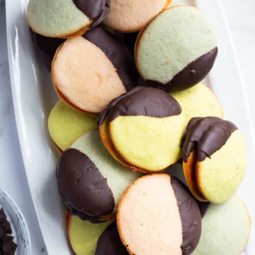 Italian Rainbow Sandwich Cookies.