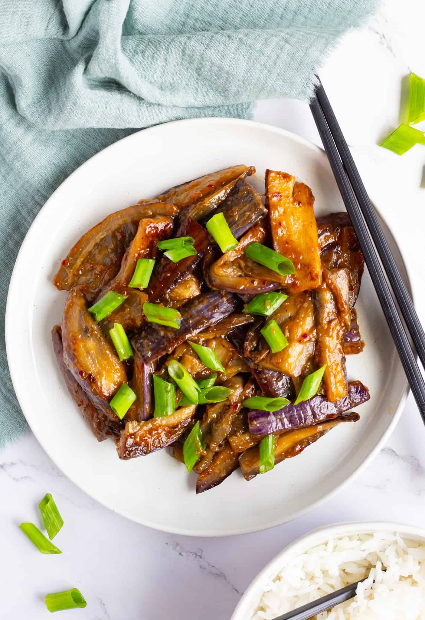 Chinese Eggplant in Garlic Sauce.