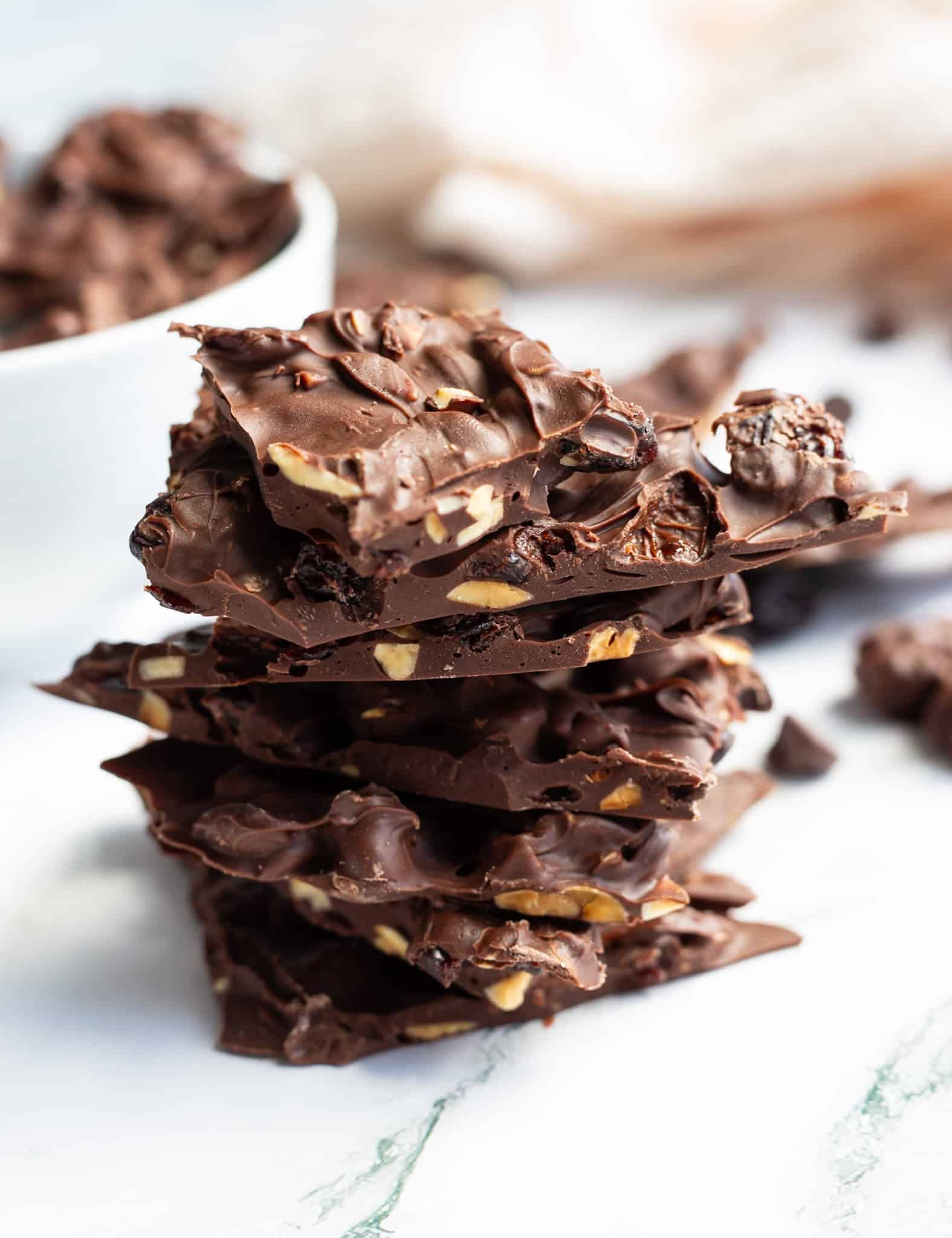 Milk Chocolate Bark with Almonds.