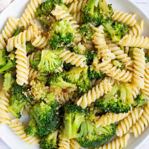 Pasta with Broccoli and Anchovy Breadcrumbs.