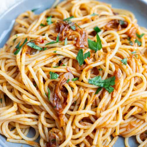 Caramelized Shallot Pasta.