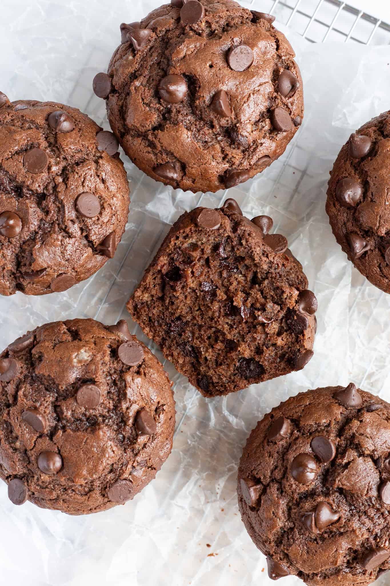 Double Chocolate Chip Muffin Recipe.