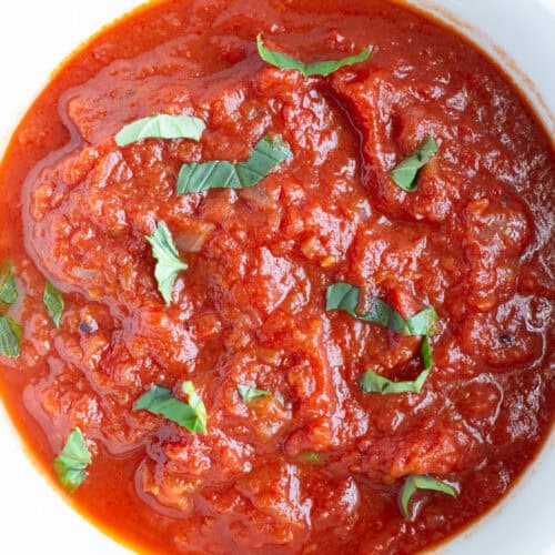 Homemade Marinara Sauce.