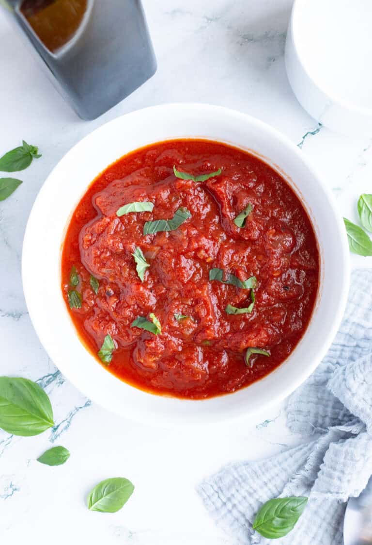 Homemade Marinara Sauce.