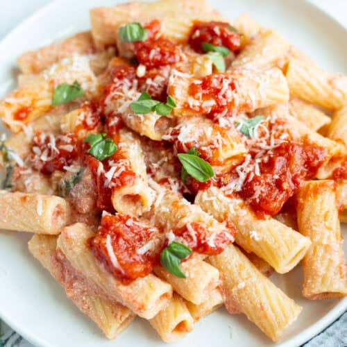 Pasta with Ricotta Cheese.