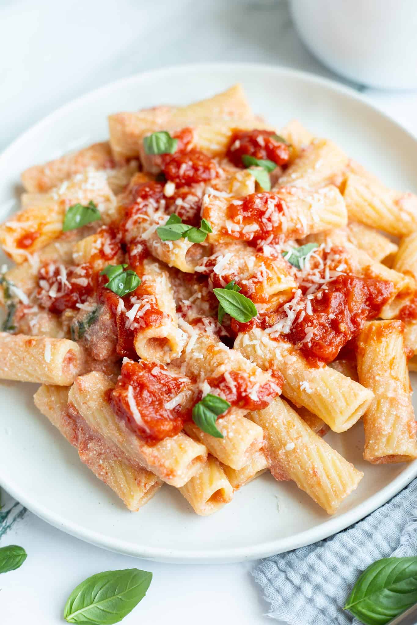 Pasta with Ricotta Cheese.