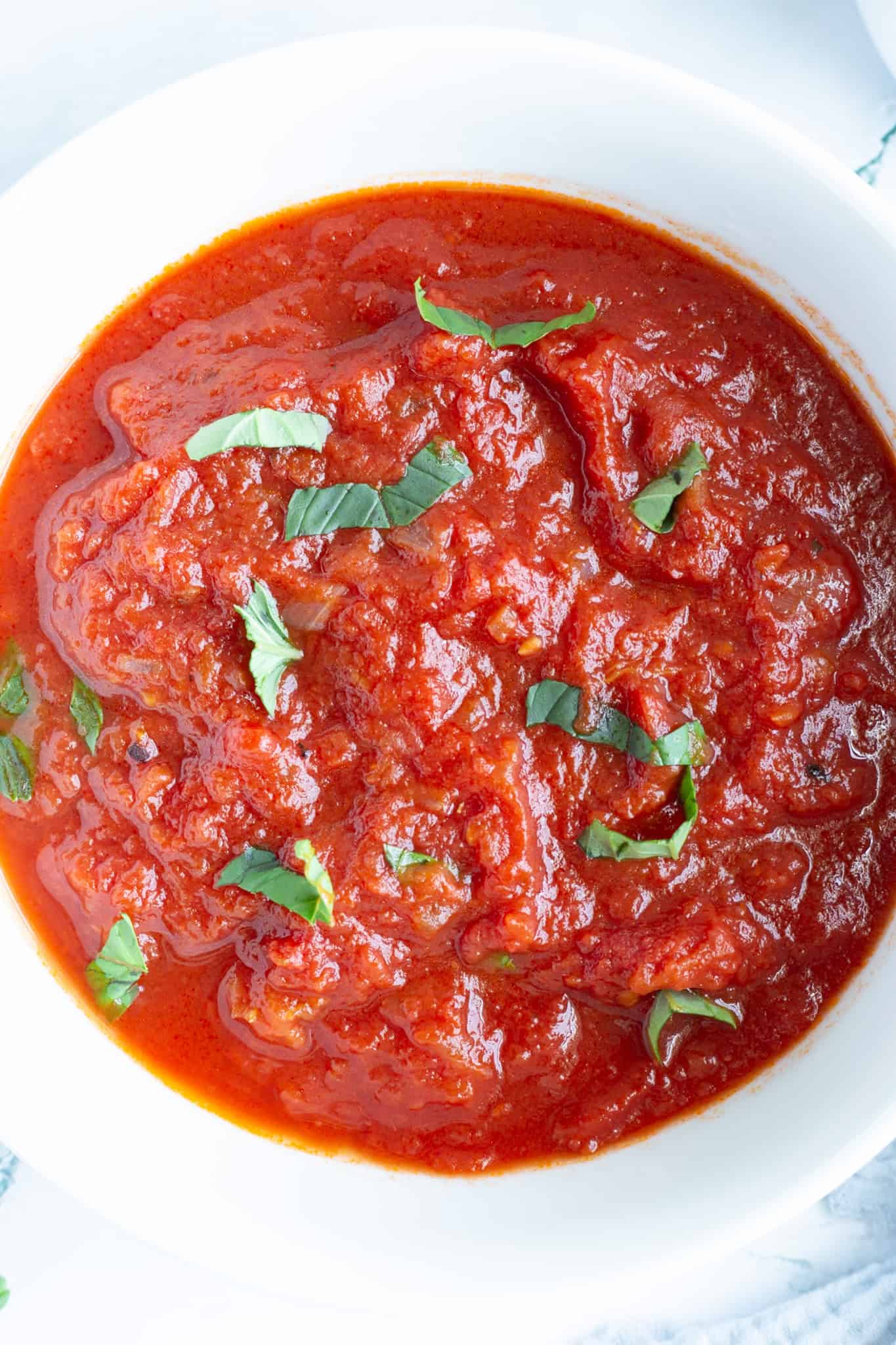 Homemade Marinara Sauce.