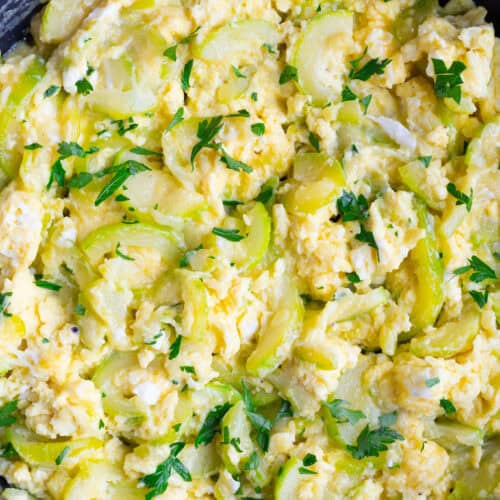 Zucchini and Eggs.